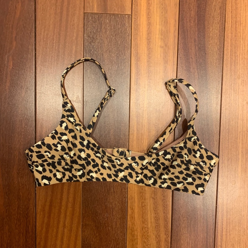 Aerie Cheetah Print Bathing suit Top